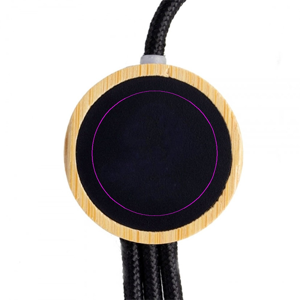 Long 3-in-1 cable with illuminated logo LH-ZMU06