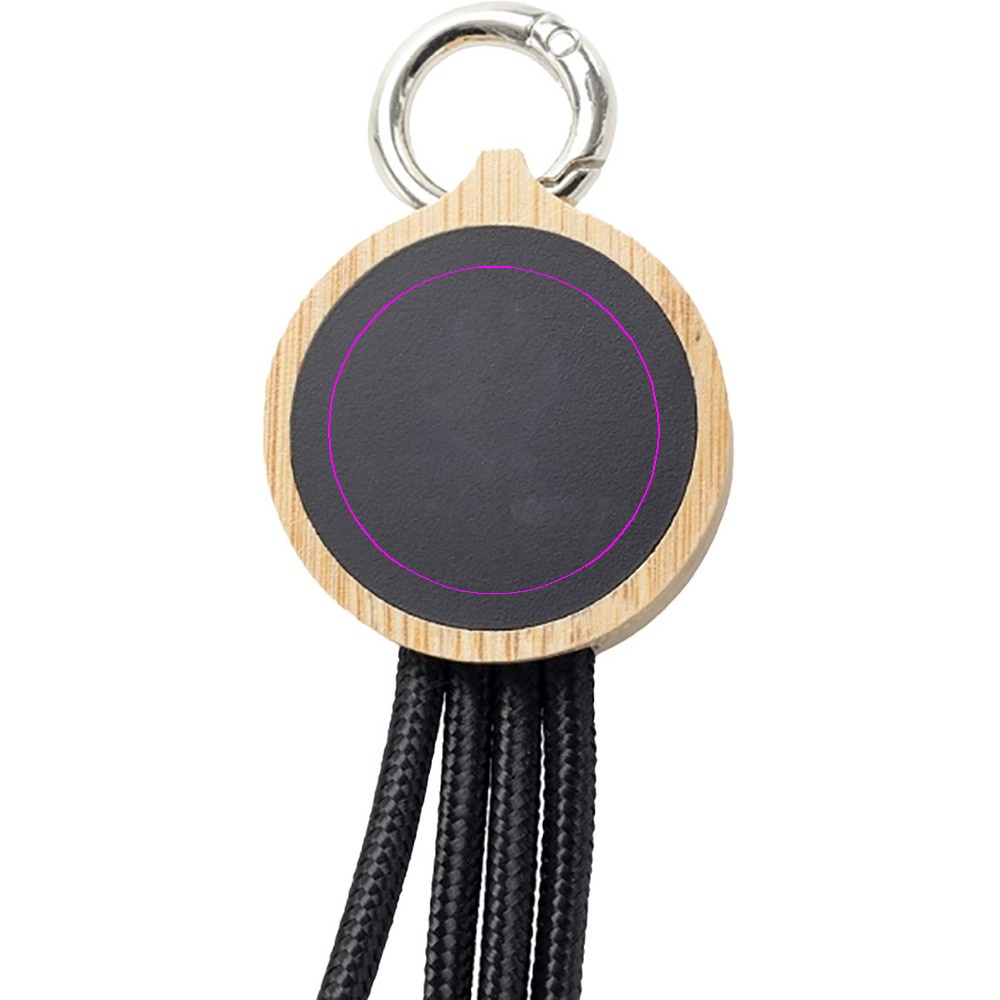 4w1 cable with illuminated logo LH-ZMU05