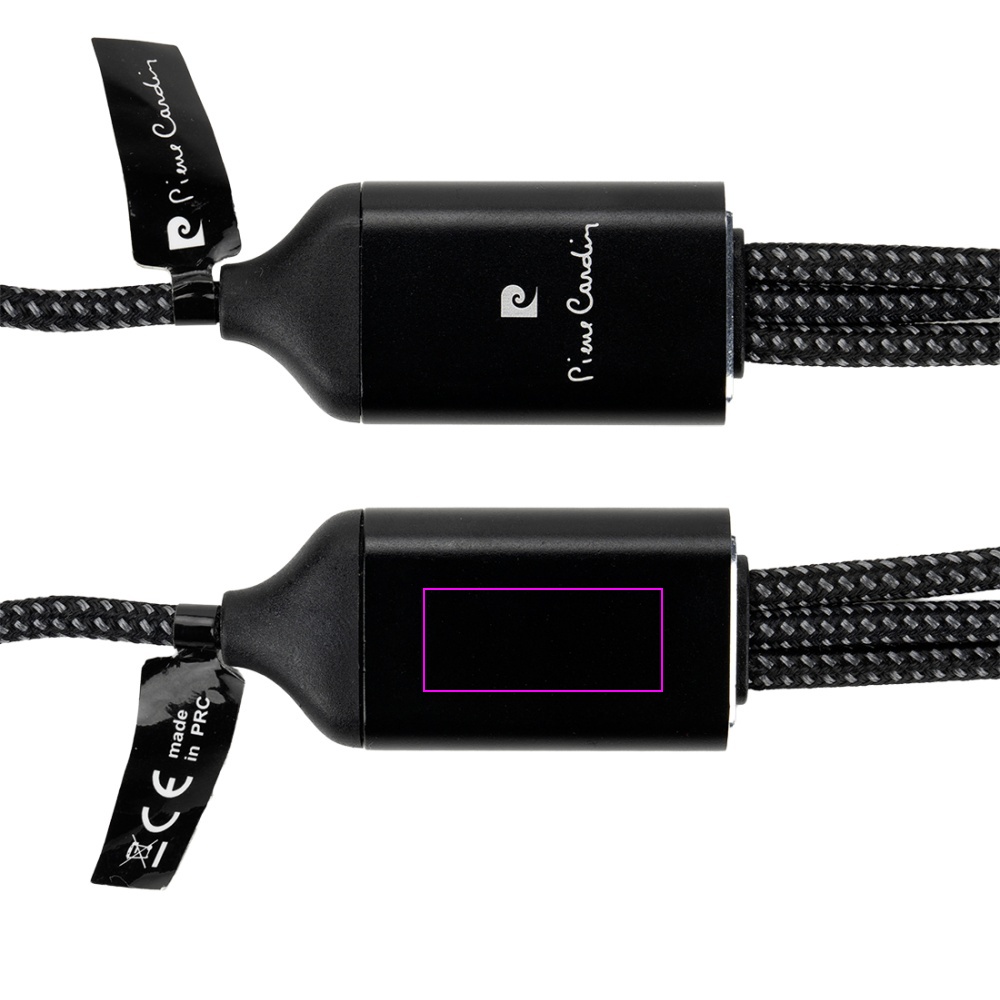 3-in-1-latauskaapeli valaistulla logolla Pierre Cardin
